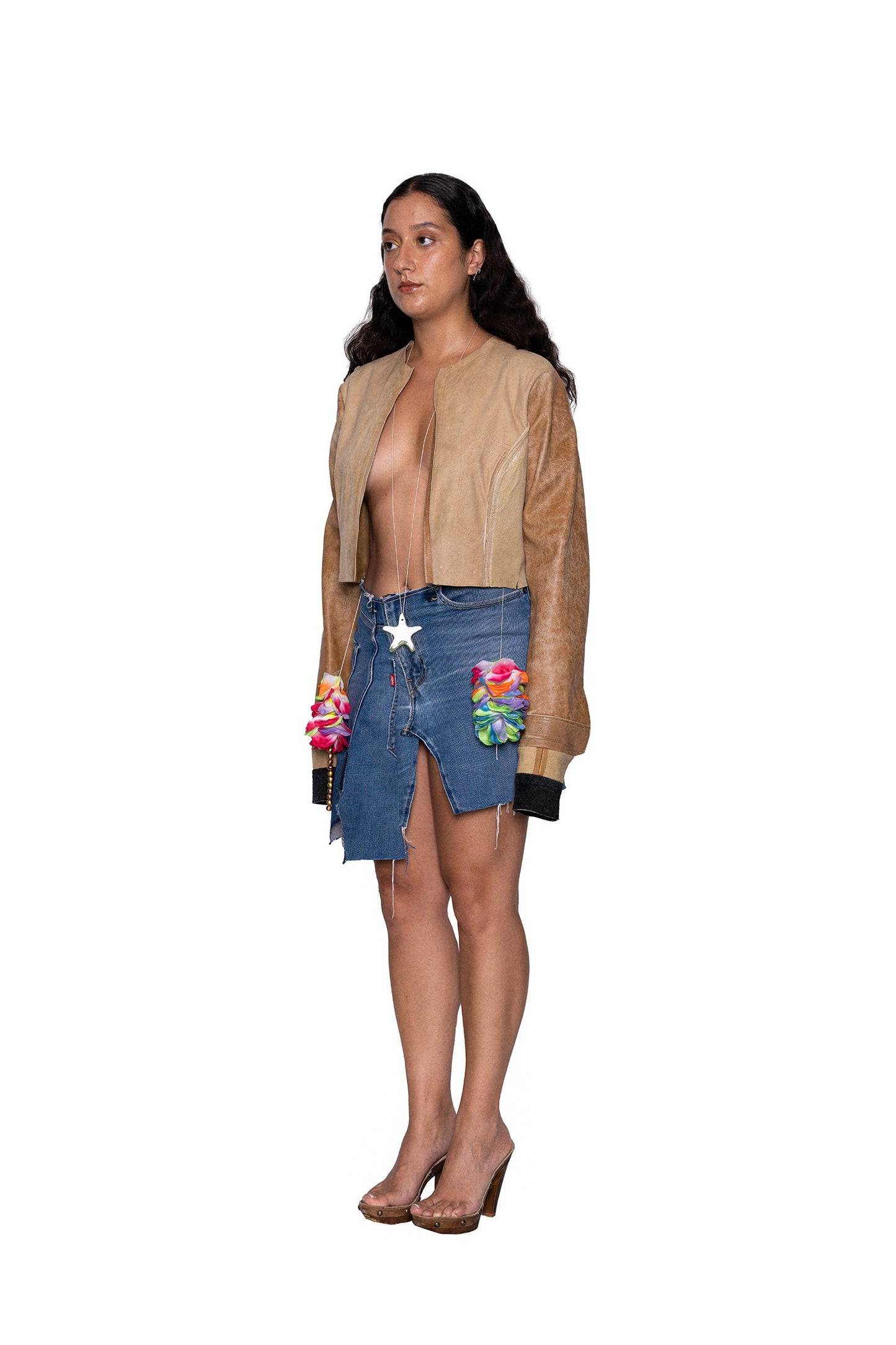 Reconstructed Denim Skirt