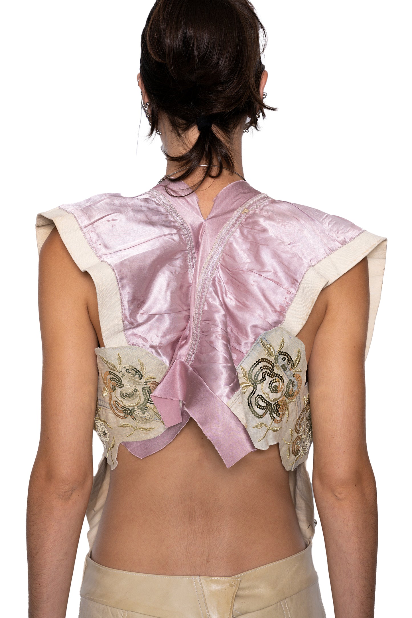 Silk & Denim Lilac Top