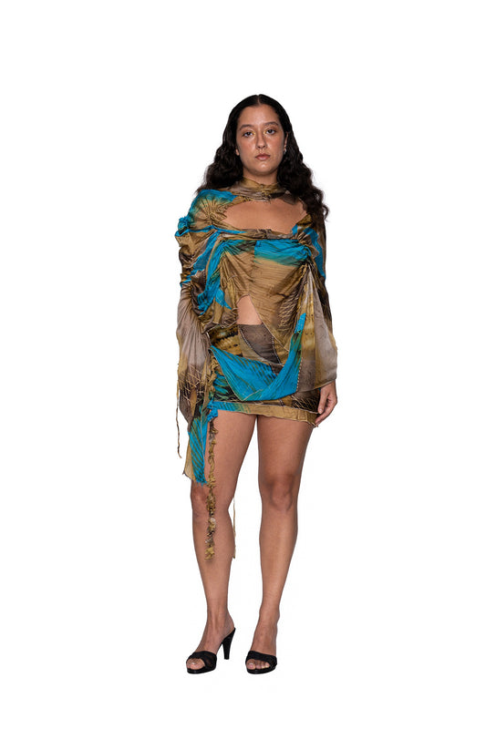 Ocean Poncho Top