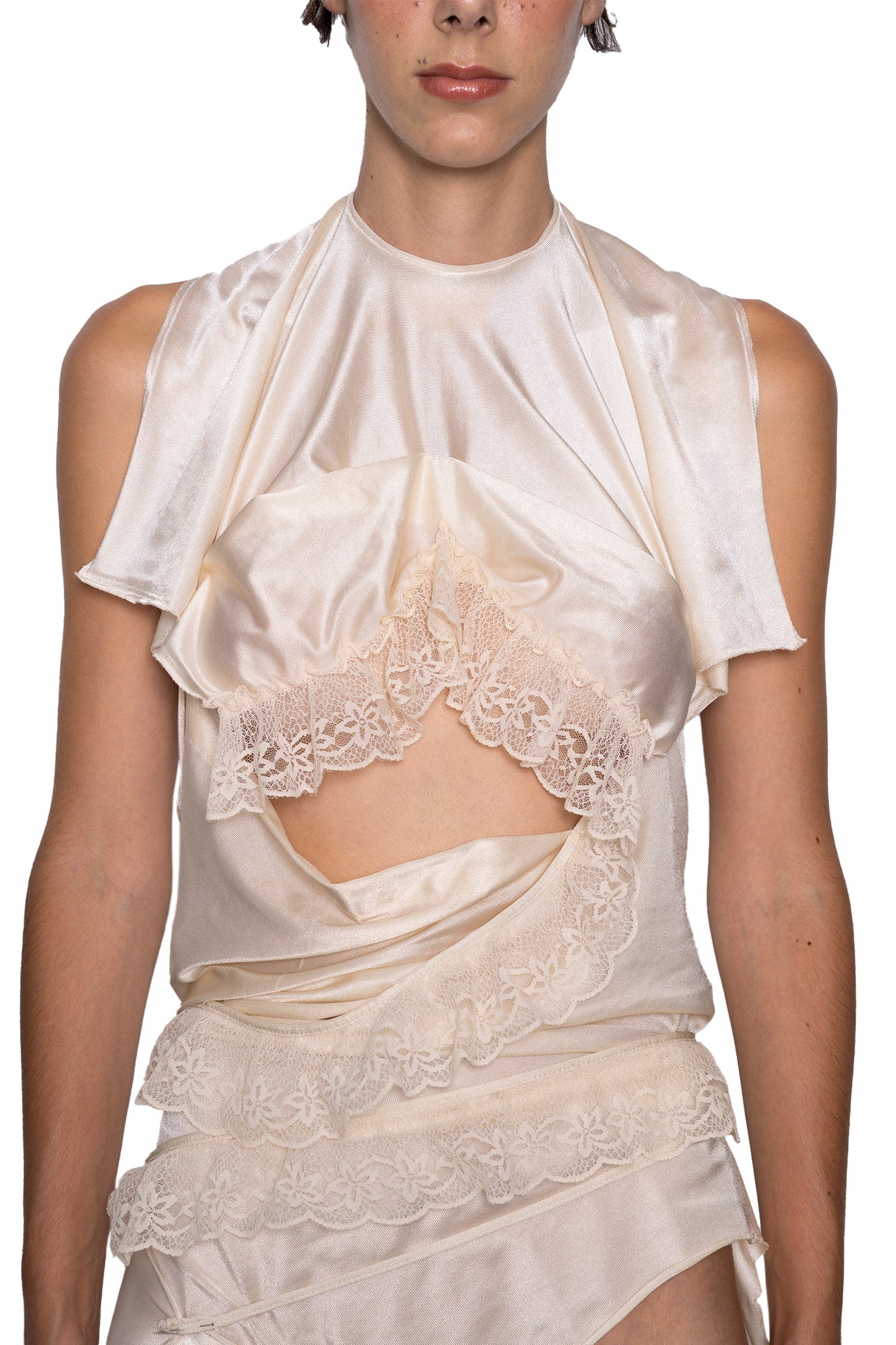 Asymmetric Lace Dress