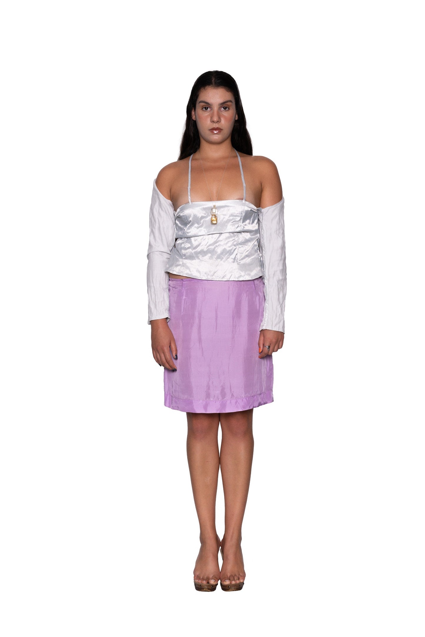 Lilac Pencil Skirt