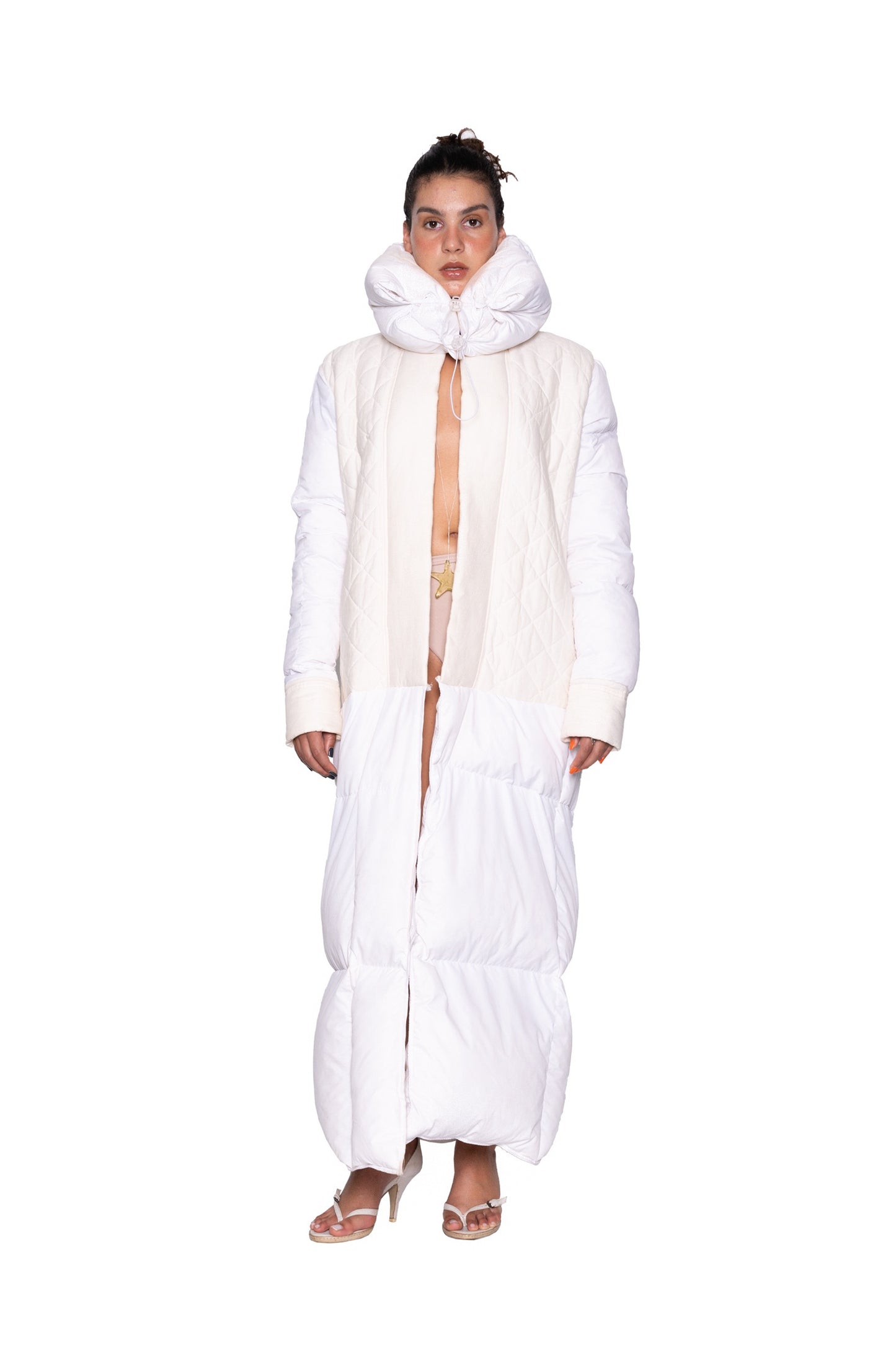 White Puffer Coat