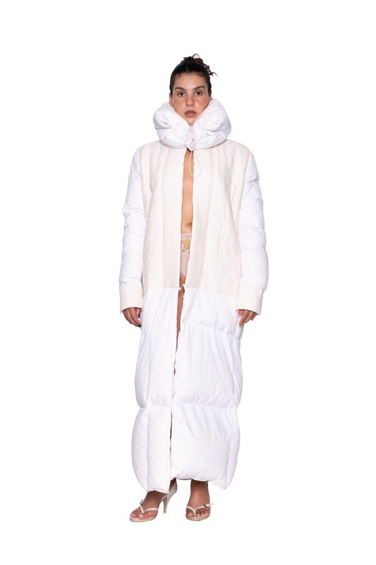 White Puffer Coat