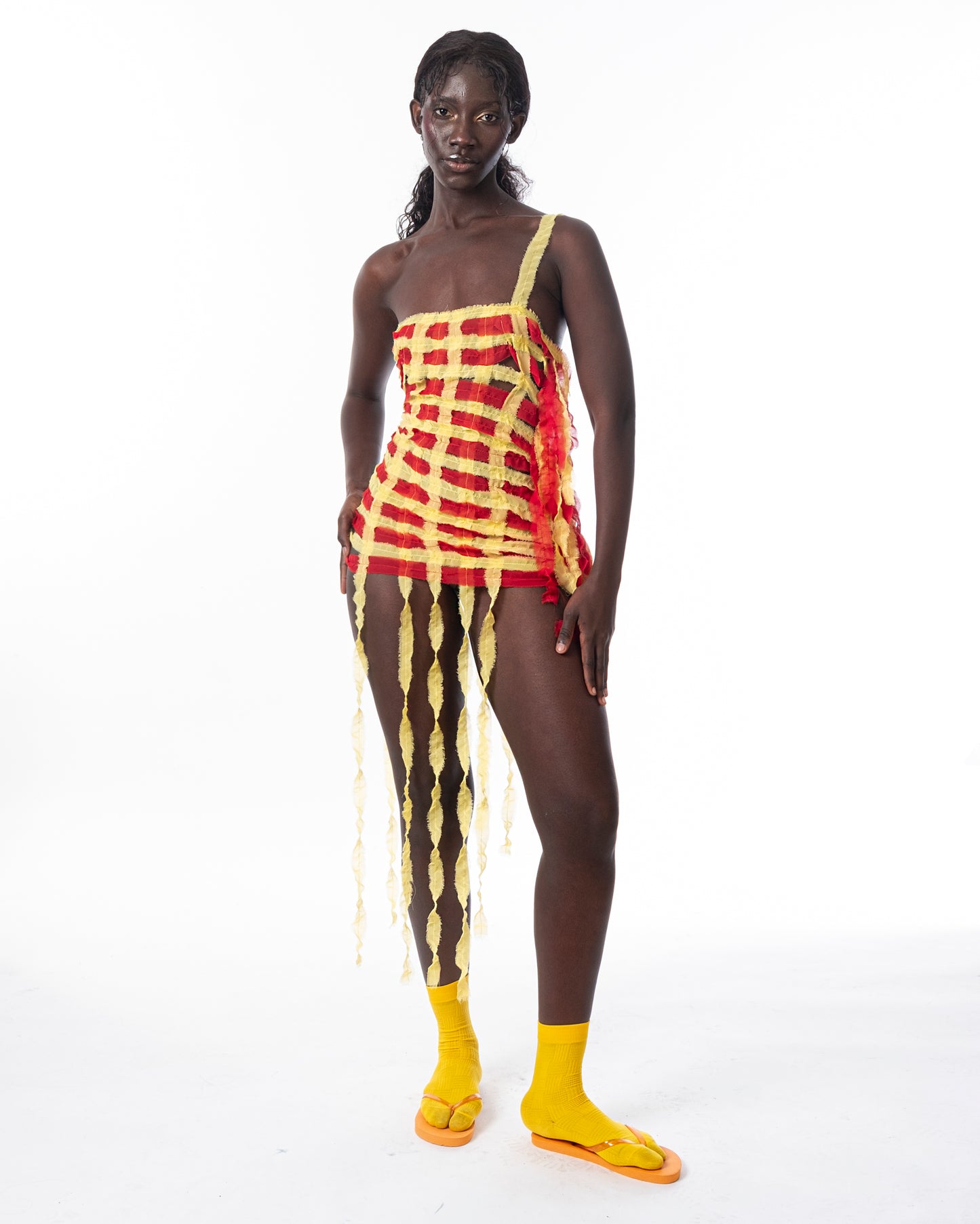 Yellow & Red Dress