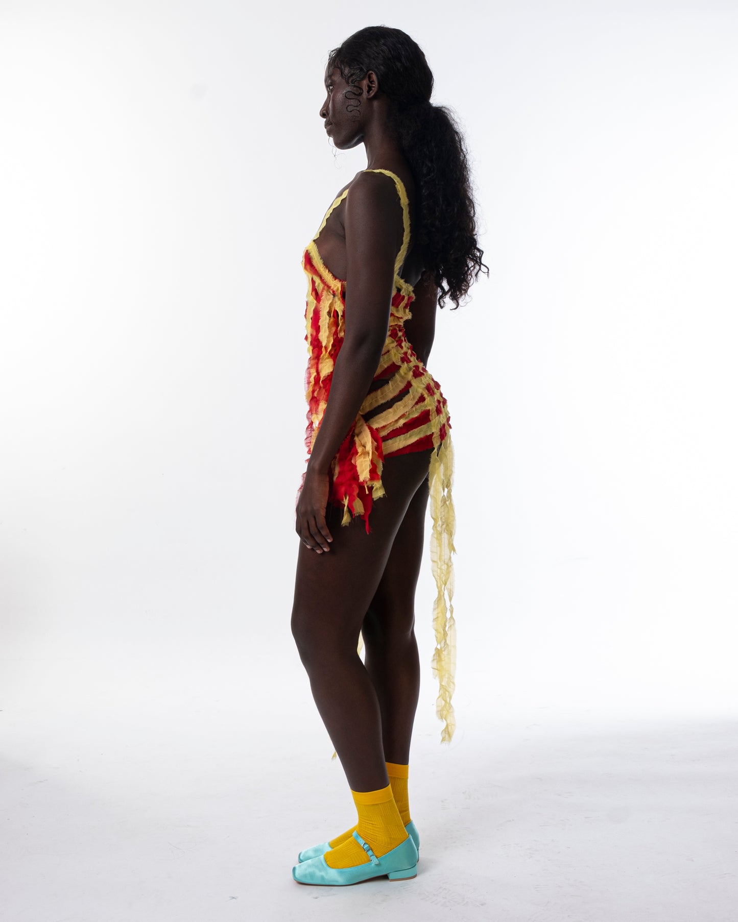 Yellow & Red Dress