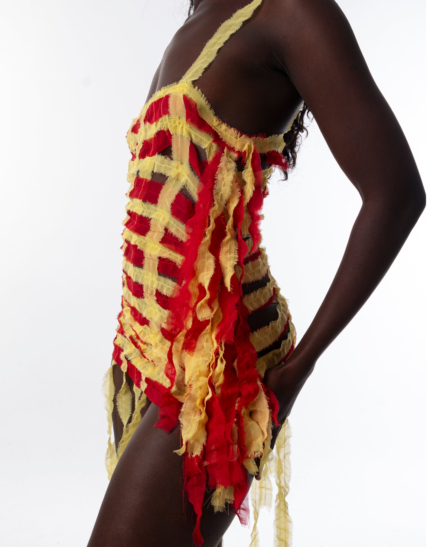 Yellow & Red Dress