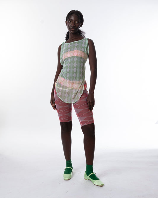 Green Backless Top