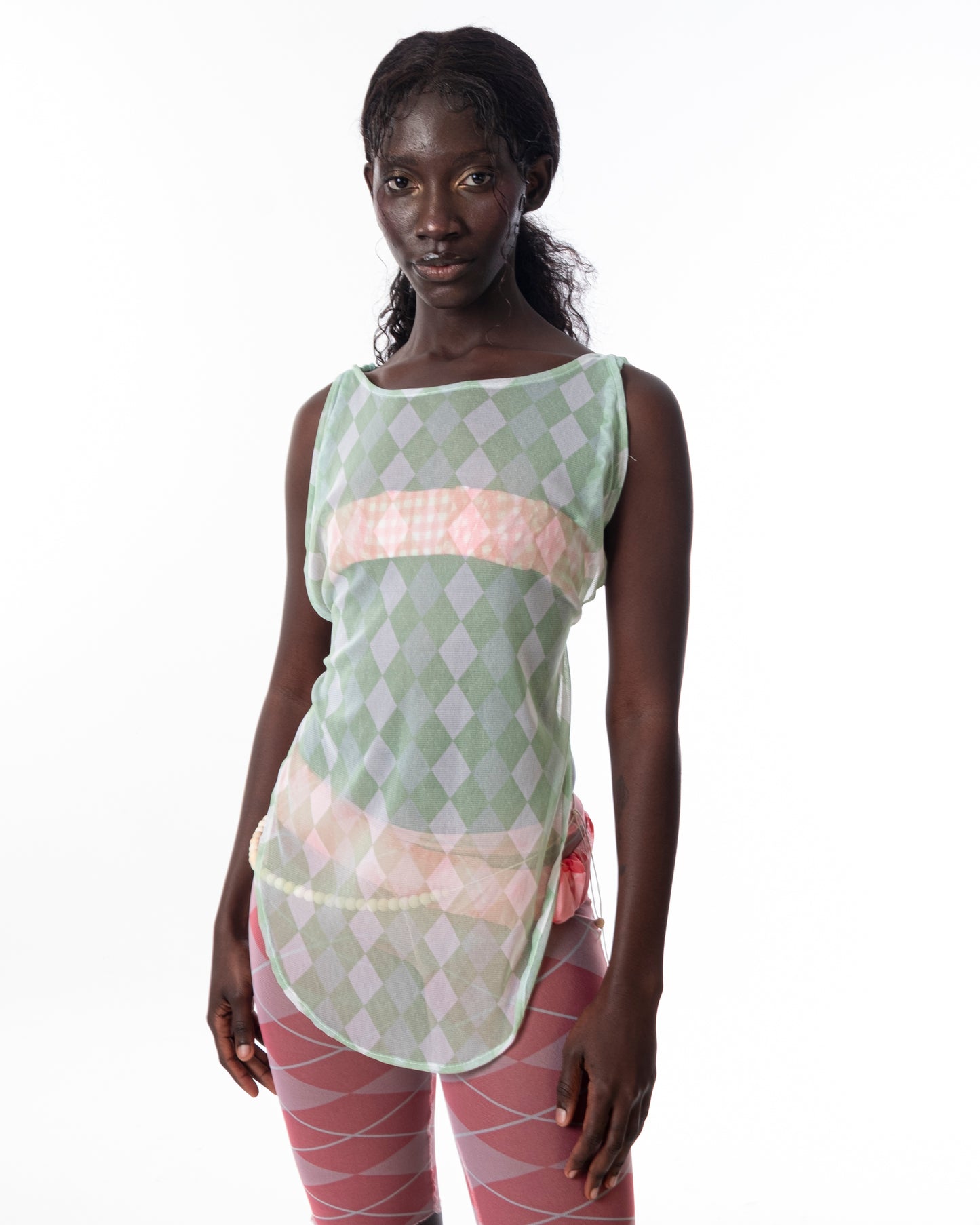 Green Backless Top