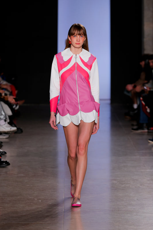 Pink Hibiscus Mini Dress
