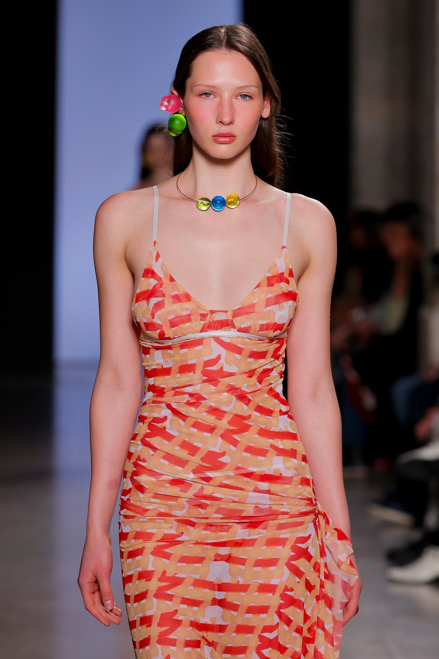 Yellow & Red Wrapped Dress