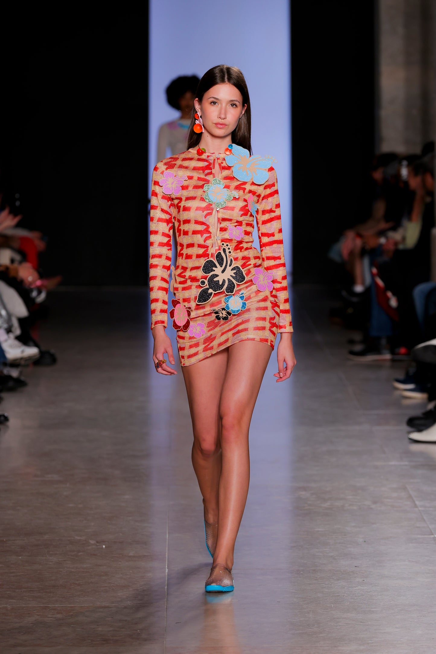 Yellow & Red Hibiscus Cardigan